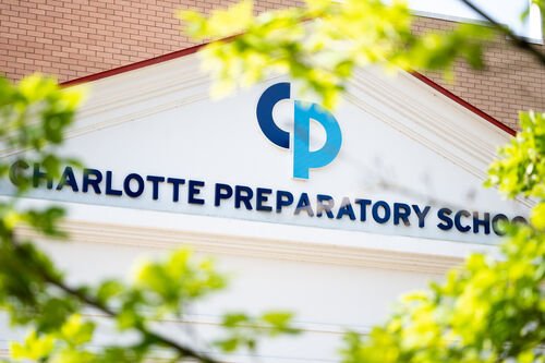 Charlotte Preparatory School sign