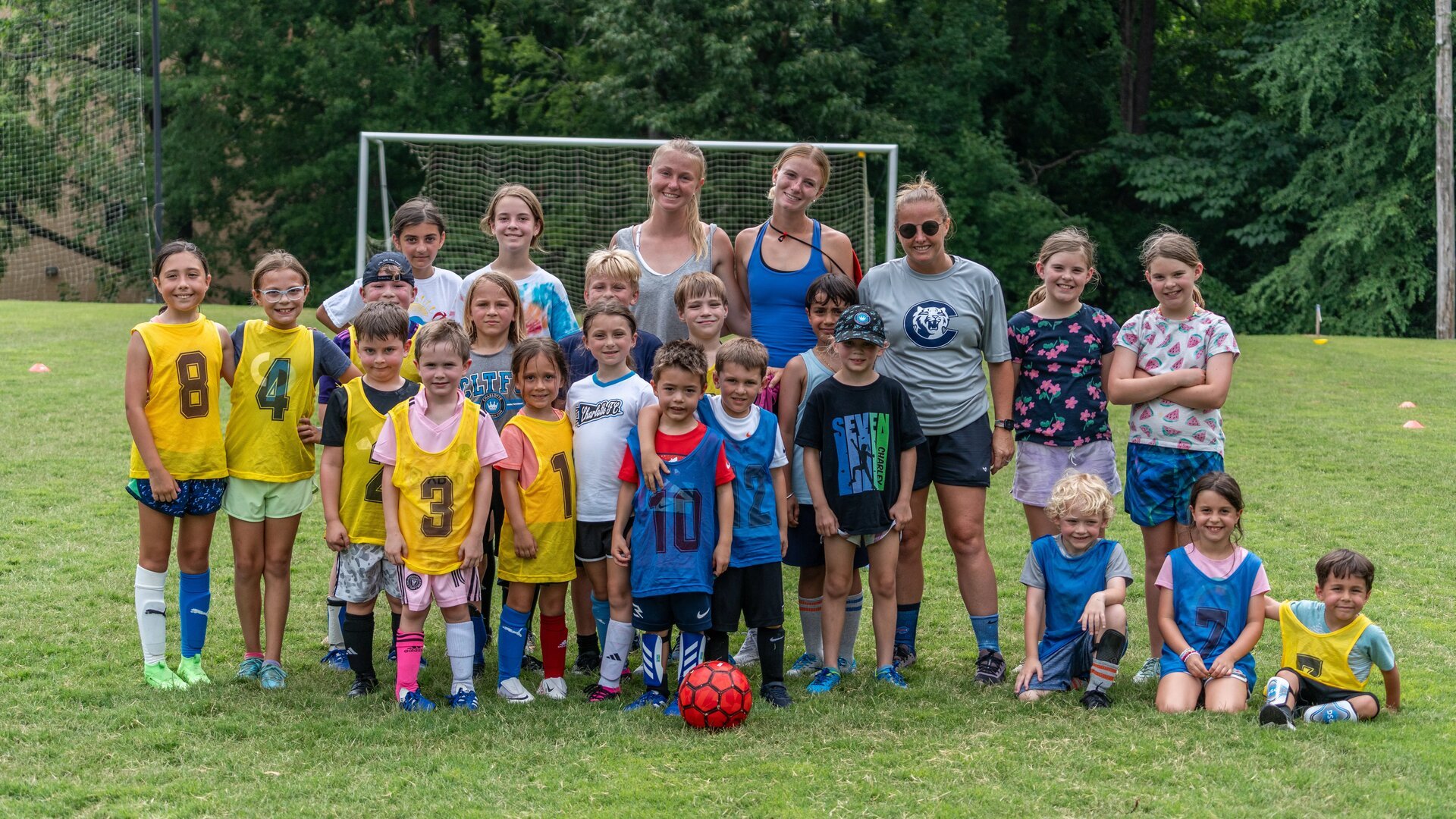 Members of the soccer camp