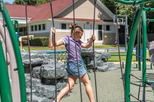 A girl on the playground